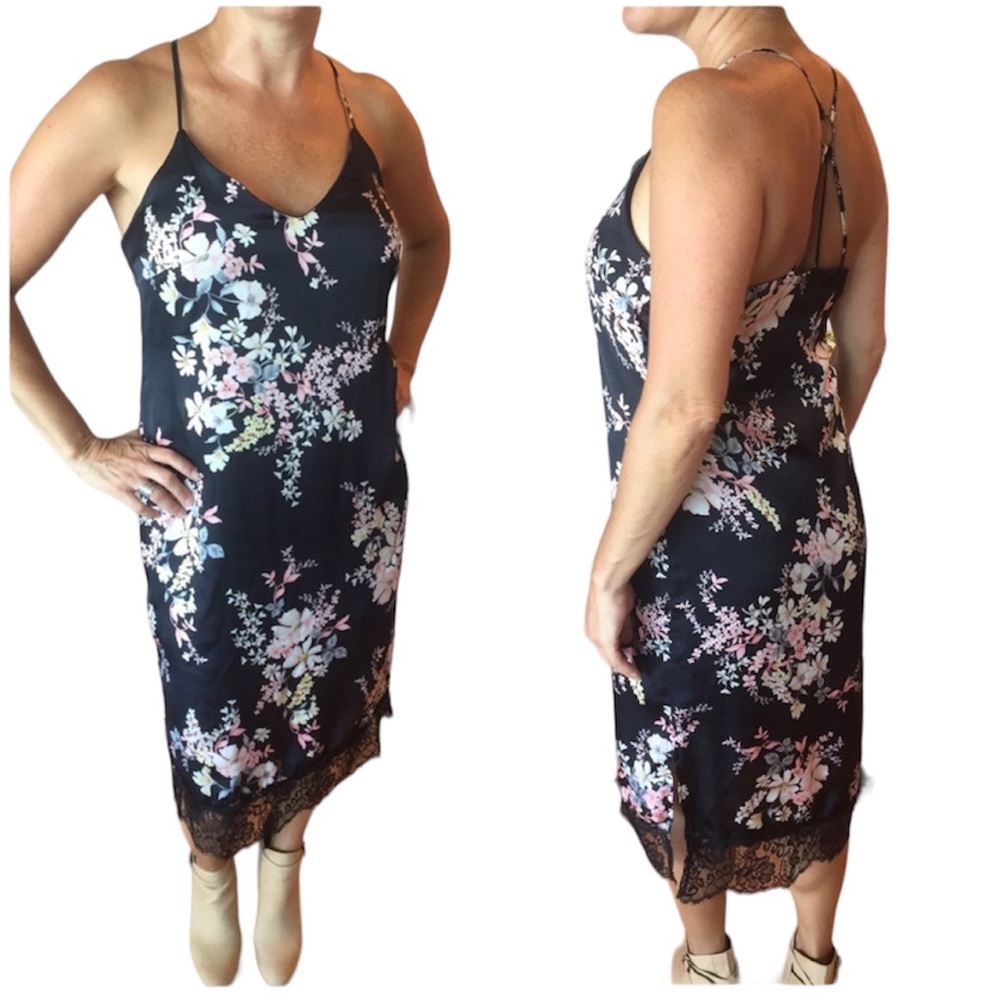 90’s Floral Slip Dress